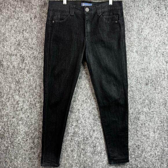 Democracy Denim - Democracy "Ab" solution Skinny Jeans Women's Size 12 Black Stretch Denim‎